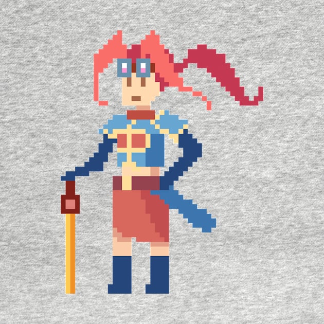 Little Warrior Pixel 64 by GlassDesigns 